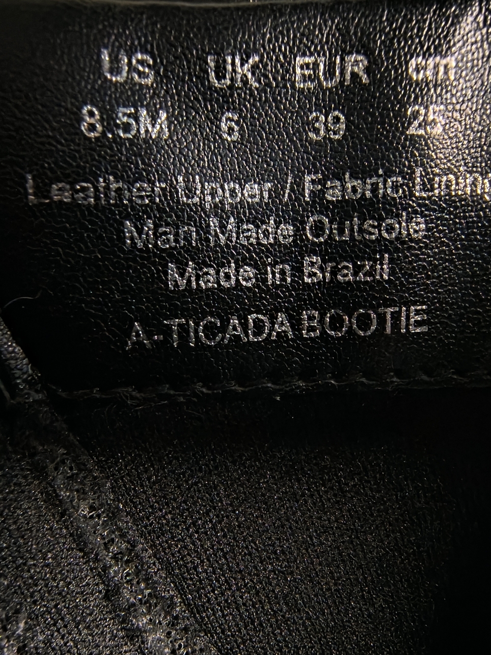 Franco Sarto Black Leather Ankle Booties Women’s Size 8.5 NWT - Picture 5 of 7